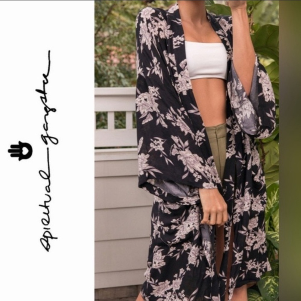 Spiritual Gangster Maya Floral Kimono